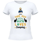 This Guy loves Camping - Personalisierbares T-Shirt