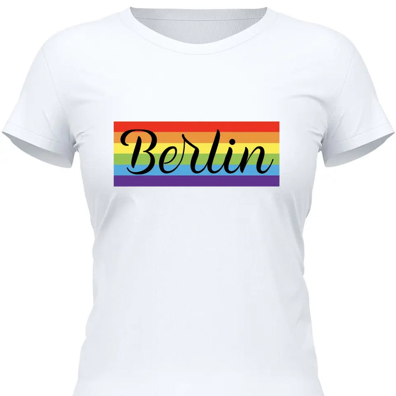 Rainbow Stadt - Personalisierbares T-Shirt