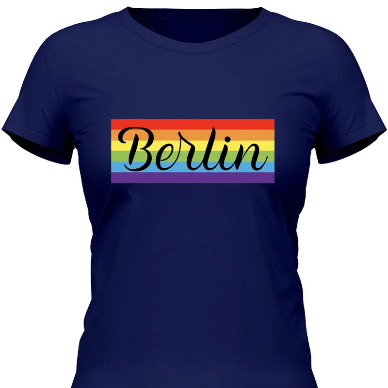 Rainbow Stadt - Personalisierbares T-Shirt