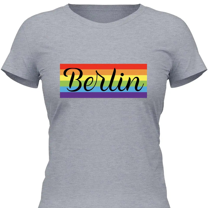 Rainbow Stadt - Personalisierbares T-Shirt