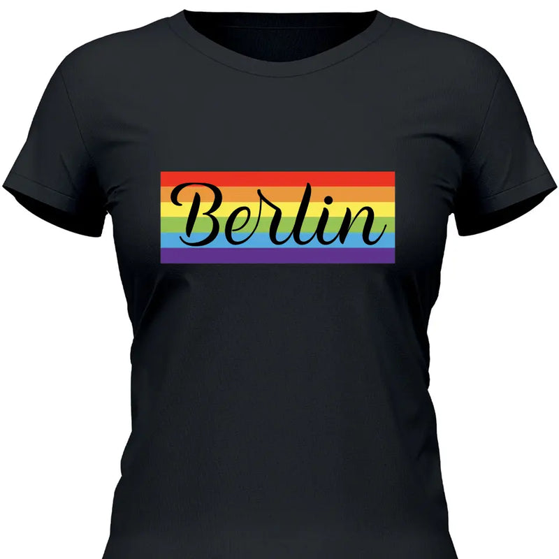 Rainbow Stadt - Personalisierbares T-Shirt