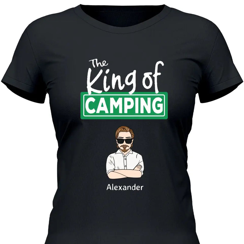 The King/Queen of Camping - Personalisierbares T-Shirt