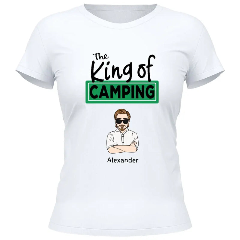 The King/Queen of Camping - Personalisierbares T-Shirt