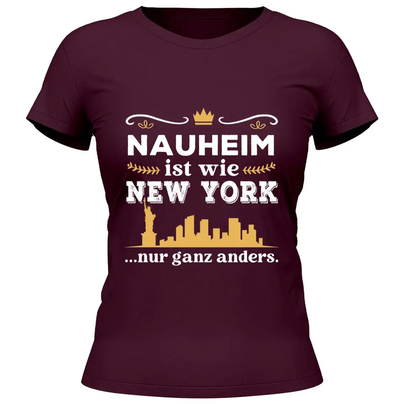 Wie New York nur ganz anders - Personalisierbares T-Shirt