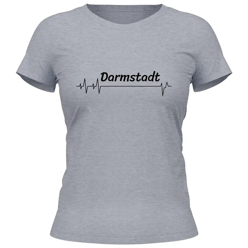 Lieblingsstadt Herzschlag - Personalisierbares T-Shirt